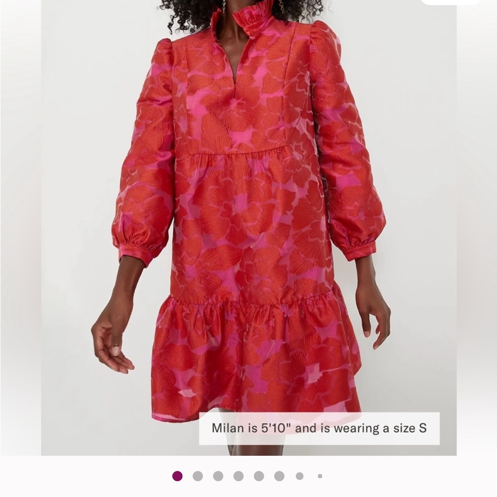 TUCKERNUCK Red Fil Coupe Palmerston Dress